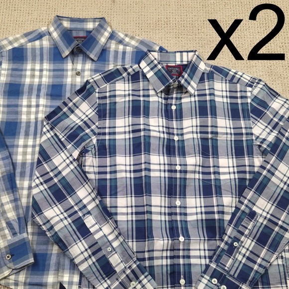 UNTUCKit Other - Lot of 2 UNTUCKIT Mens‎ Small Slim Fit Long Sleeve Button Down Shirt *READ
